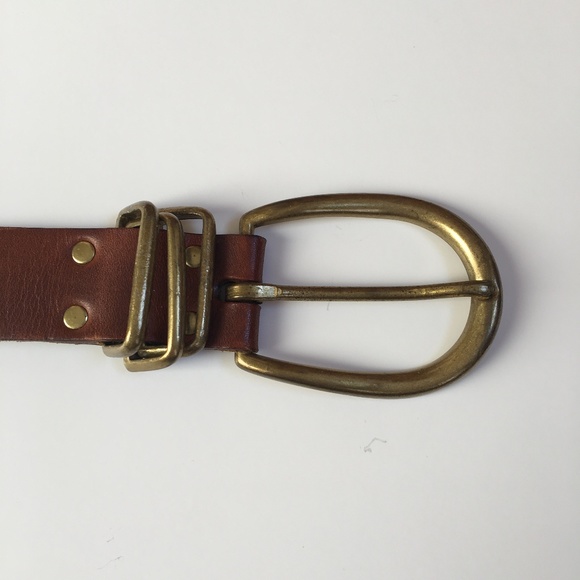 Vintage Boho Sunburst Studded Grommet Leather Belt - Picture 2 of 6